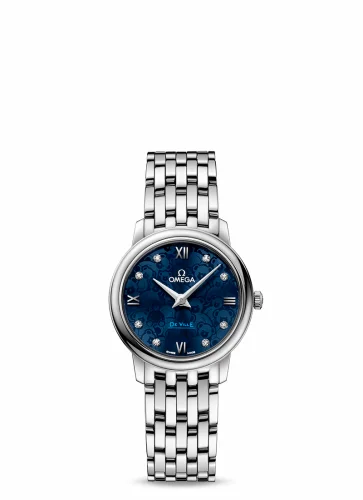Omega De Ville Prestige Quartz 27.4 Stainless Steel / Blue / Bracelet / Orbis 424.10.27.60.53.003 (42410276053003)